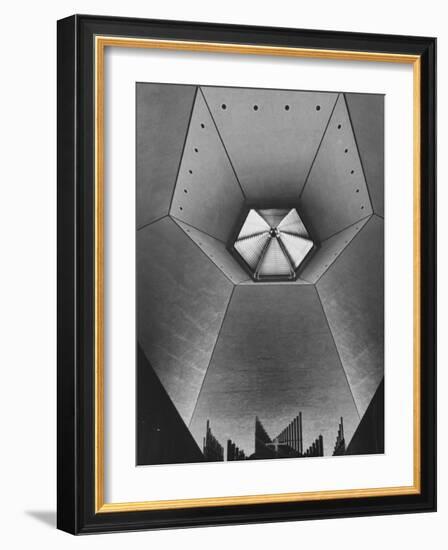 Interior of North Christian Church Designed by Eero Saarinen-John Loengard-Framed Photographic Print