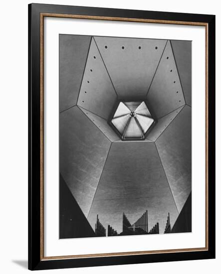 Interior of North Christian Church Designed by Eero Saarinen-John Loengard-Framed Photographic Print