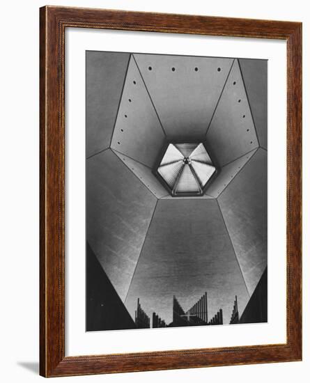Interior of North Christian Church Designed by Eero Saarinen-John Loengard-Framed Photographic Print