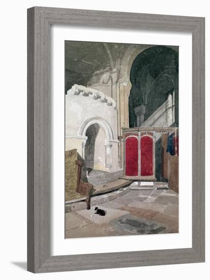 Interior of Norwich Cathedral, 19th Century-John Sell Cotman-Framed Giclee Print