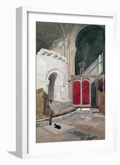 Interior of Norwich Cathedral, 19th Century-John Sell Cotman-Framed Giclee Print