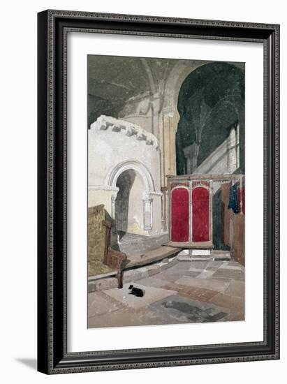 Interior of Norwich Cathedral, 19th Century-John Sell Cotman-Framed Giclee Print