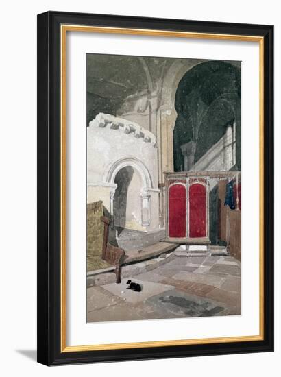 Interior of Norwich Cathedral, 19th Century-John Sell Cotman-Framed Giclee Print