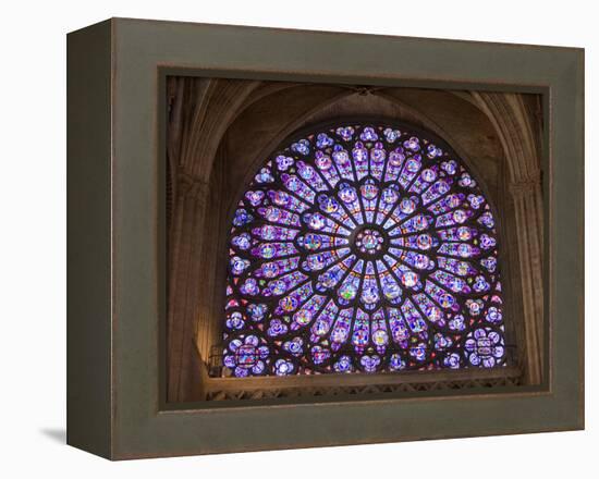 Interior of Notre Dame Cathedral, Paris, France-Jim Zuckerman-Framed Premier Image Canvas