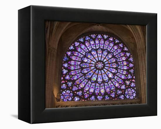 Interior of Notre Dame Cathedral, Paris, France-Jim Zuckerman-Framed Premier Image Canvas