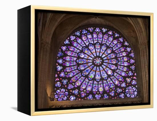 Interior of Notre Dame Cathedral, Paris, France-Jim Zuckerman-Framed Premier Image Canvas