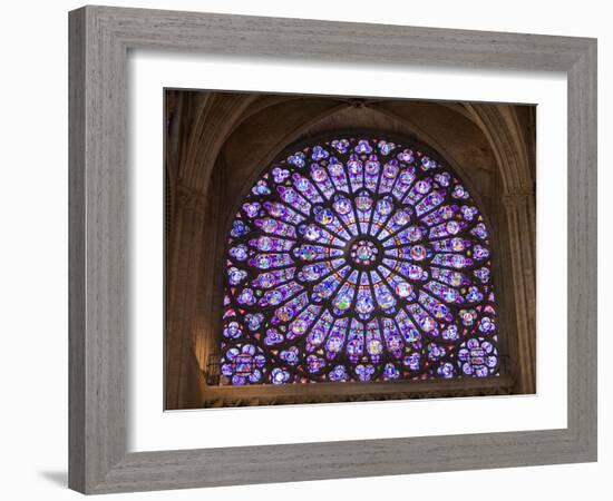 Interior of Notre Dame Cathedral, Paris, France-Jim Zuckerman-Framed Photographic Print