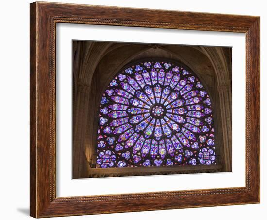 Interior of Notre Dame Cathedral, Paris, France-Jim Zuckerman-Framed Photographic Print