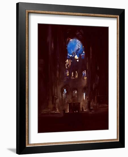 Interior of Notre-Dame-Daniel Cacouault-Framed Giclee Print