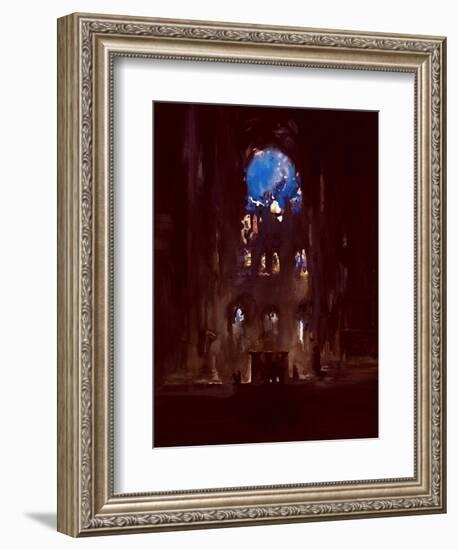 Interior of Notre-Dame-Daniel Cacouault-Framed Giclee Print