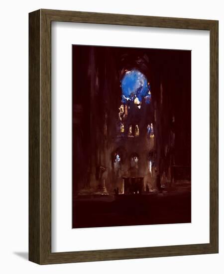 Interior of Notre-Dame-Daniel Cacouault-Framed Giclee Print