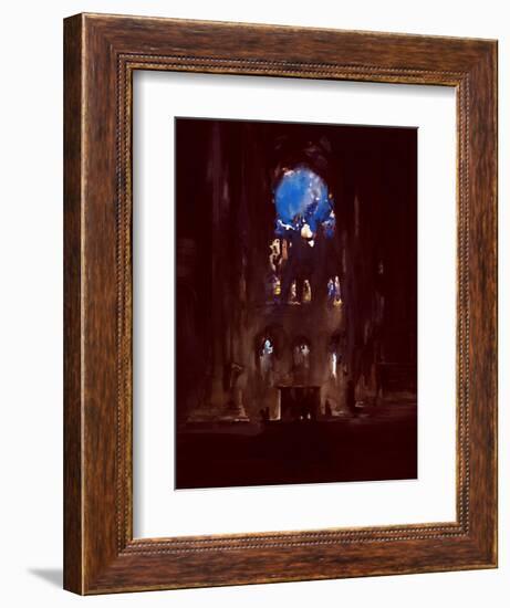 Interior of Notre-Dame-Daniel Cacouault-Framed Giclee Print