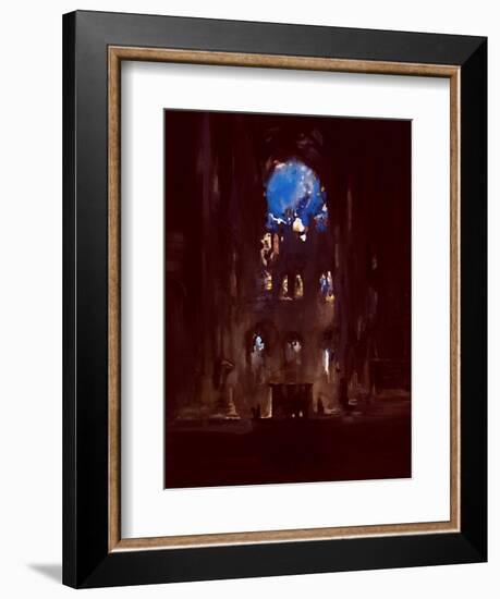 Interior of Notre-Dame-Daniel Cacouault-Framed Giclee Print