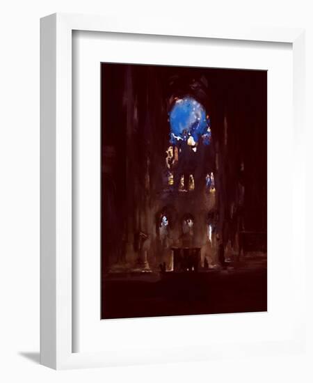 Interior of Notre-Dame-Daniel Cacouault-Framed Giclee Print