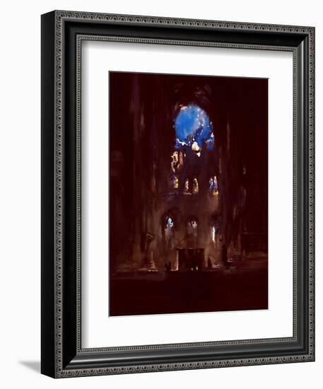 Interior of Notre-Dame-Daniel Cacouault-Framed Giclee Print