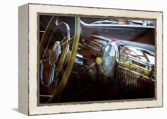 Interior of Old Retro Car-sergeisimonov-Framed Premier Image Canvas