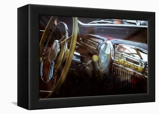 Interior of Old Retro Car-sergeisimonov-Framed Premier Image Canvas