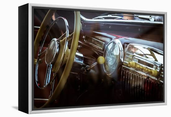 Interior of Old Retro Car-sergeisimonov-Framed Premier Image Canvas