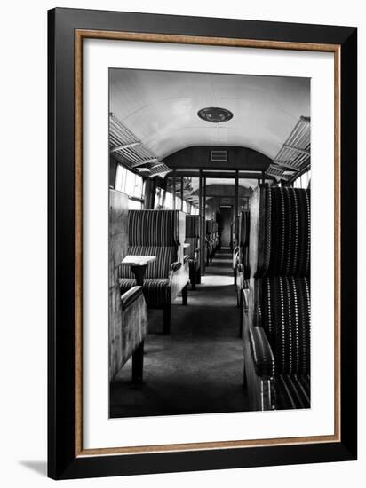 Interior Of Old Steam Train-neillang-Framed Art Print