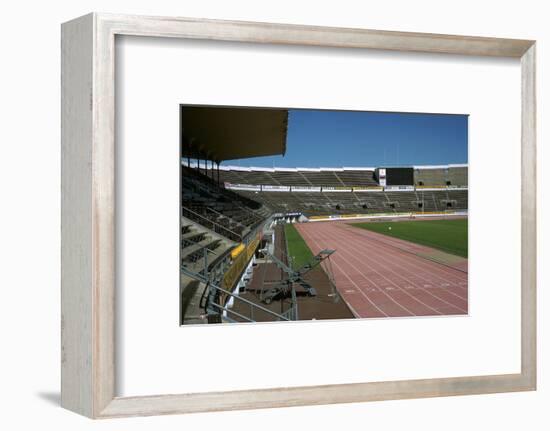 Interior of Olympic stadium in Helsinki, 1930s-Unknown-Framed Photographic Print