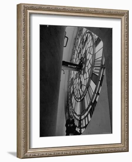 Interior of Parliament's Clock Tower-Hans Wild-Framed Photographic Print