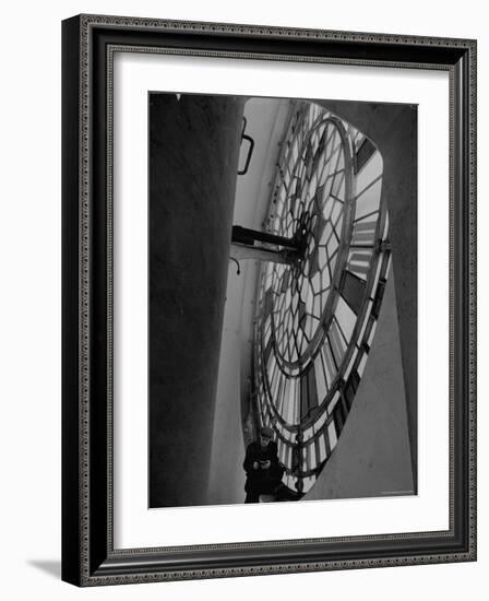 Interior of Parliament's Clock Tower-Hans Wild-Framed Photographic Print