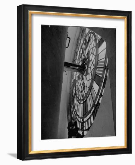 Interior of Parliament's Clock Tower-Hans Wild-Framed Photographic Print