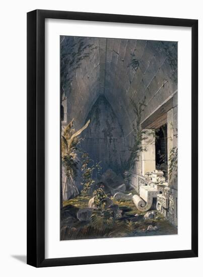 Interior of Principal Building at Kabah, from 'Views of Ancient Monuments in Central America,…-Frederick Catherwood-Framed Giclee Print