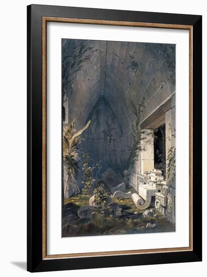 Interior of Principal Building at Kabah, from 'Views of Ancient Monuments in Central America,…-Frederick Catherwood-Framed Giclee Print