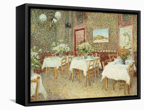 Interior of Restaurant, 1887-Vincent van Gogh-Framed Premier Image Canvas