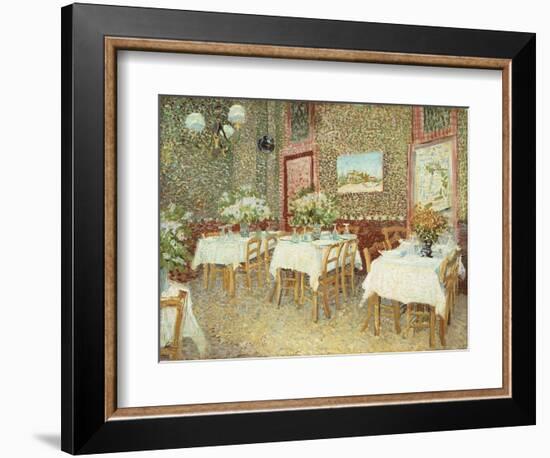 Interior of Restaurant, 1887-Vincent van Gogh-Framed Giclee Print