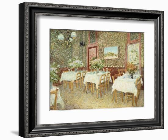 Interior of Restaurant, 1887-Vincent van Gogh-Framed Giclee Print