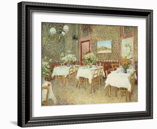 Interior of Restaurant, 1887-Vincent van Gogh-Framed Giclee Print