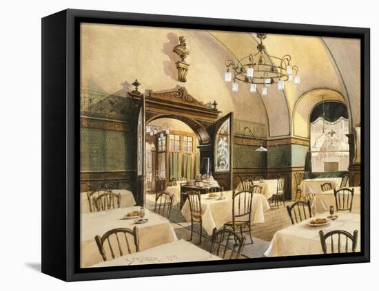 Interior of Restaurant in Vienna, 1911-Karen Armitage-Framed Premier Image Canvas