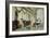 Interior of Roman Building with Figures, c.1880-Ettore Forti-Framed Giclee Print