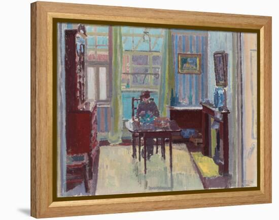 Interior of Room at 6 Cambrian Road, Richmond, 1914-Spencer Frederick Gore-Framed Premier Image Canvas