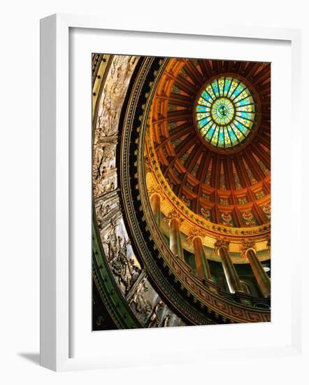 Interior of Rotunda of State Capitol Building, Springfield, United States of America-Richard Cummins-Framed Photographic Print