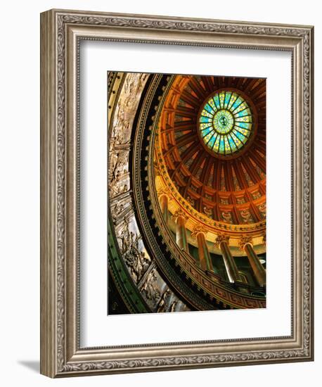 Interior of Rotunda of State Capitol Building, Springfield, United States of America-Richard Cummins-Framed Photographic Print