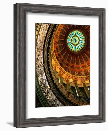 Interior of Rotunda of State Capitol Building, Springfield, United States of America-Richard Cummins-Framed Photographic Print