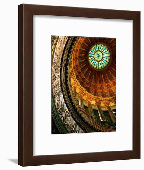 Interior of Rotunda of State Capitol Building, Springfield, United States of America-Richard Cummins-Framed Photographic Print