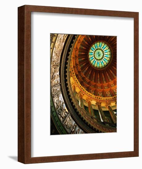 Interior of Rotunda of State Capitol Building, Springfield, United States of America-Richard Cummins-Framed Photographic Print