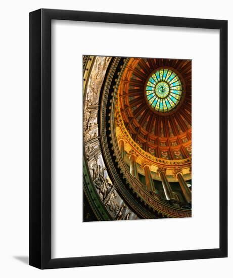 Interior of Rotunda of State Capitol Building, Springfield, United States of America-Richard Cummins-Framed Photographic Print