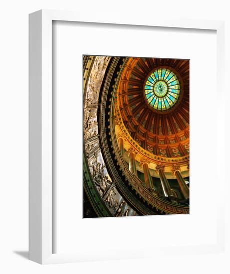 Interior of Rotunda of State Capitol Building, Springfield, United States of America-Richard Cummins-Framed Photographic Print