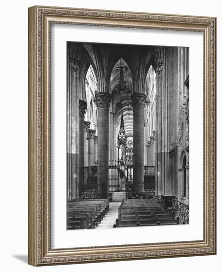 Interior of Rouen Cathedral, France, 1937-Martin Hurlimann-Framed Giclee Print