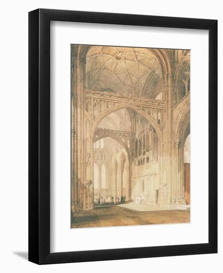 Interior of Salisbury Cathedral, C.1805-JMW Turner-Framed Giclee Print