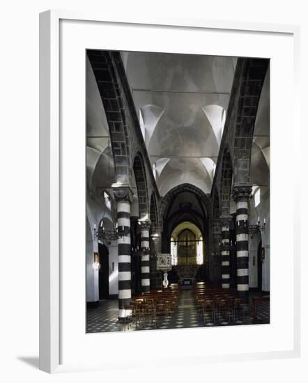 Interior of Sant Antonio Chapel in Lerici-null-Framed Giclee Print