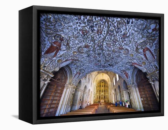 Interior of Santo Domingo Church, Oaxaca, Oaxaca State, Mexico, North America-Christian Kober-Framed Premier Image Canvas