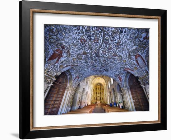 Interior of Santo Domingo Church, Oaxaca, Oaxaca State, Mexico, North America-Christian Kober-Framed Photographic Print