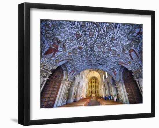 Interior of Santo Domingo Church, Oaxaca, Oaxaca State, Mexico, North America-Christian Kober-Framed Photographic Print