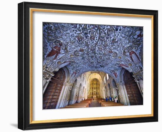 Interior of Santo Domingo Church, Oaxaca, Oaxaca State, Mexico, North America-Christian Kober-Framed Photographic Print